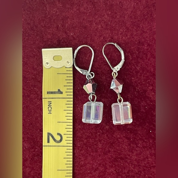 Vintage Long Necklace w/ Earrings! Sparkle Baby!! VGVC! - Picture 7 of 8